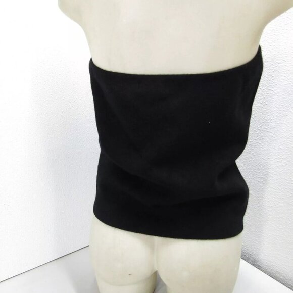 NEW NADAAM Womens Cashmere Signature Cashmere Ribbed Tube Top Size XXL Black - Picture 6 of 13